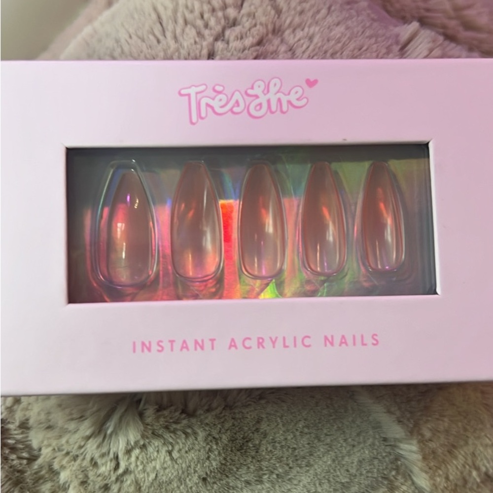 Instant Acrylic Nails - Pink